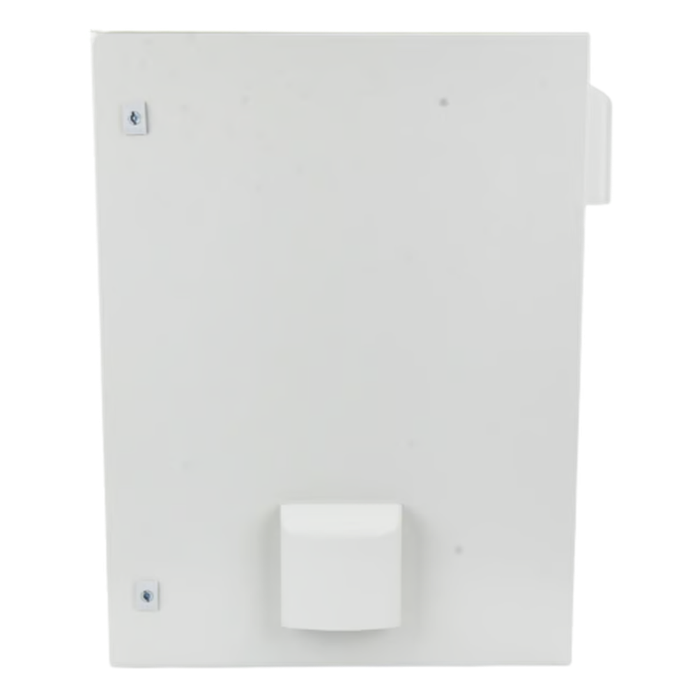 Gabinete de Acero para Exterior / IP55 / IK10 / 400 x 600 x 250 mm / Ventilación Forzada 110 VCA / Carga 25 kg / Placa Trasera 350 x 565 mm