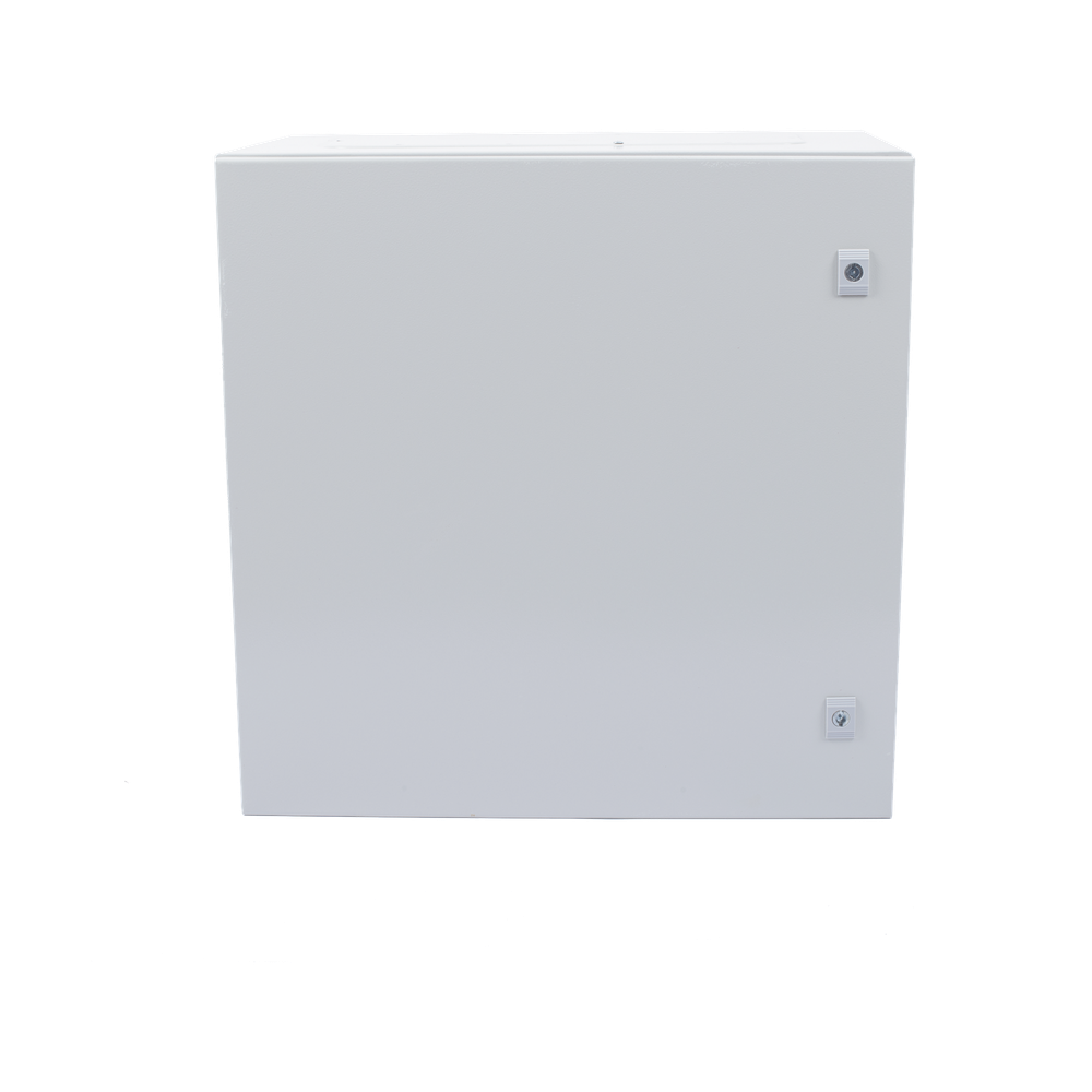 Gabinete de Acero para Intemperie / IP66 / IK10 / 600 x 600 x 300 mm / Carga 50 kg / Placa Trasera Galvanizada