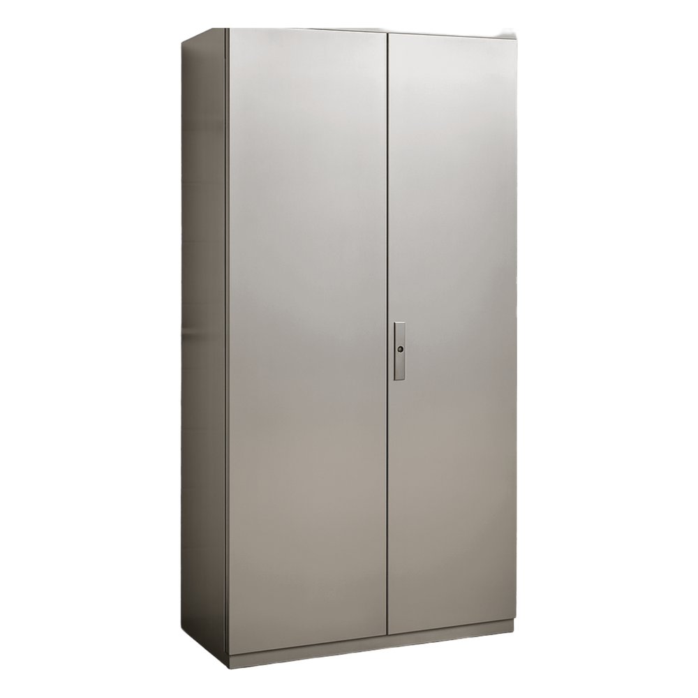 Gabinete de Acero Inoxidable / IP55 / IK10 / 1000 x 2200 x 400 mm (39.4 x 86.6 x 15.7 in) / Capacidad 110 kg / Platina Galvanizada