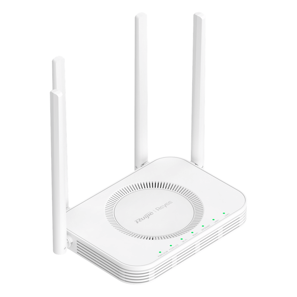 Router ONU GPON/EPON / Wi-Fi 5 1200 Mbps / 84 Clientes / 2 Puertos Gigabit LAN/WAN / 4 Antenas Externas / Mesh
