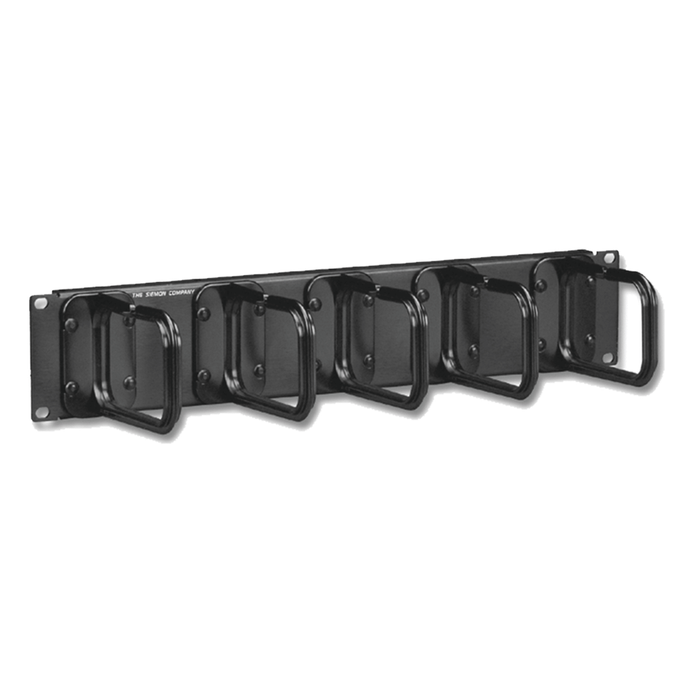 Organizador de Cable Horizontal / 2U / 5 Soportes / Montaje Aéreo / 19"