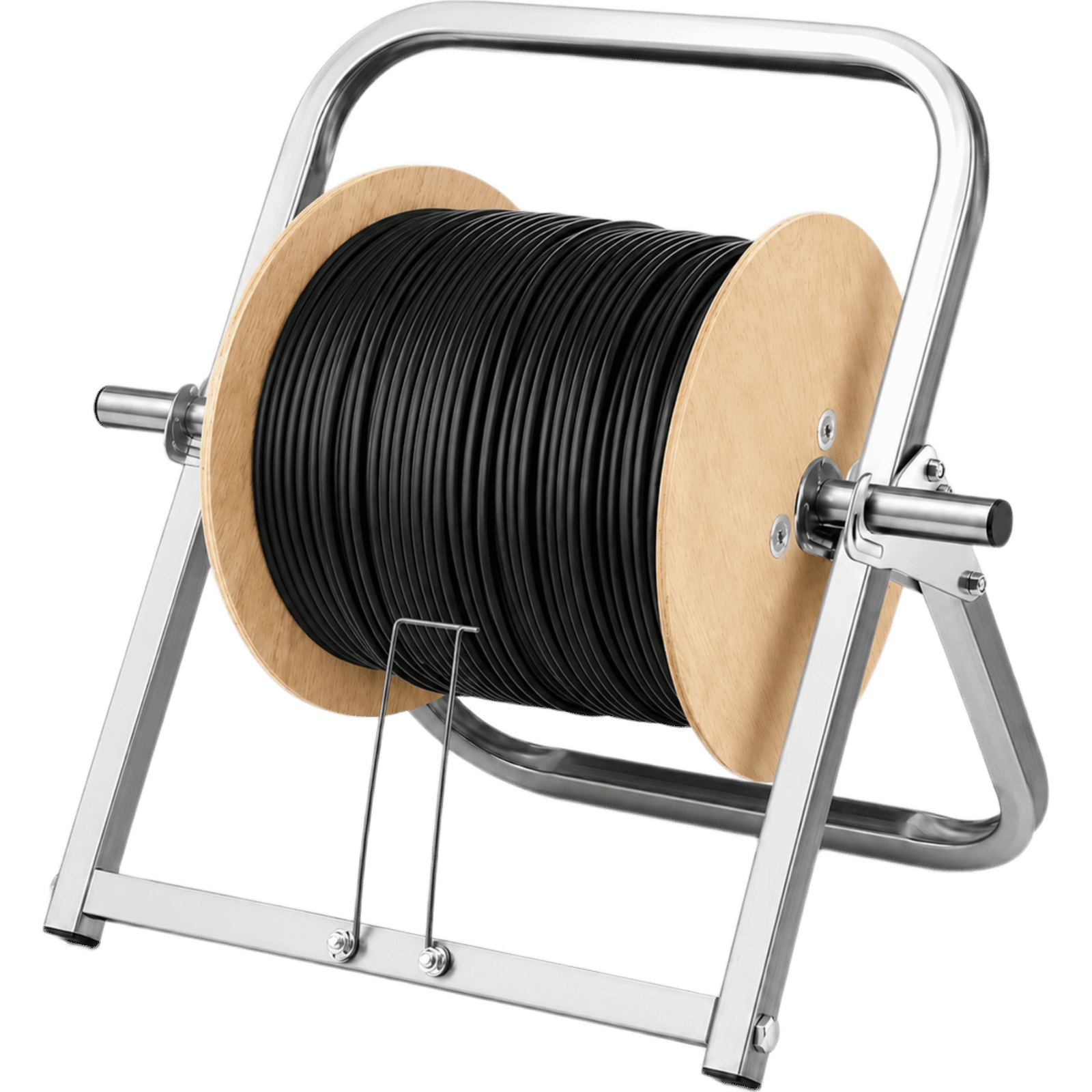 Soporte Desenrollador de Cable / Capacidad 80 kg (176.4 lb) / Acero Reforzado Anti-óxido / Plegable Sin Herramientas / Fibra Óptica Drop y Cables de Red