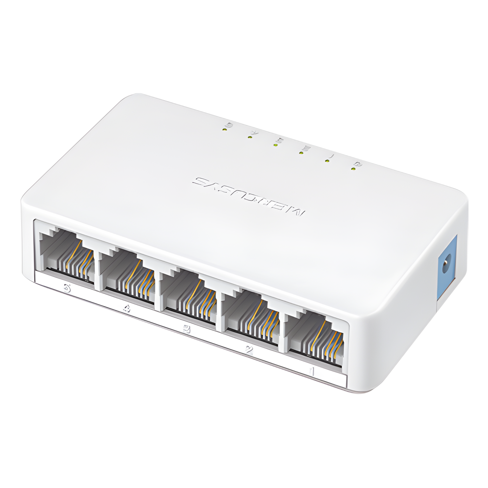 Switch NO Administrable / Para escritorio / 5 puertos 10/100 Mbps / Diseño Compacto / Plug and Play