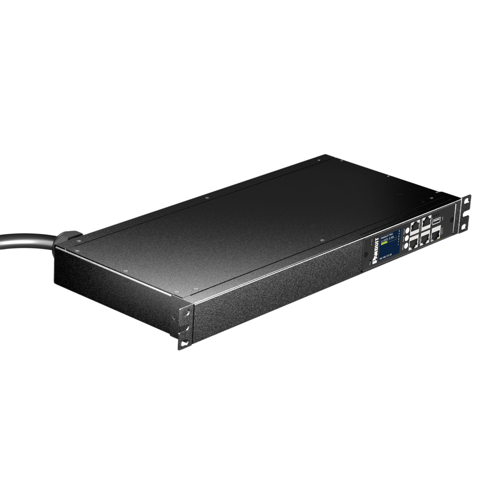 PDU Monitoreable Horizontal / 8 Salidas 5-20R / Entrada NEMA 5-15P / 120 Vca / 15 A / 1UR 19 in