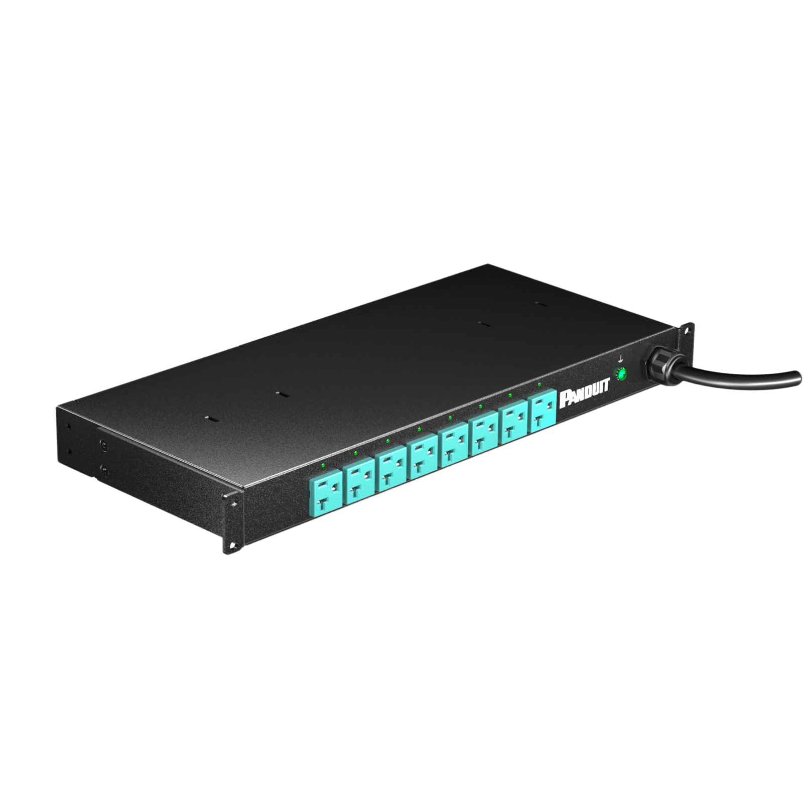 PDU EL2P Switchable y Monitoreable (MS), para Distribución de Energía, Enchufe de Entrada NEMA L5-20P, Con 8 Salidas 5-20R, Horizontal 19in, 120 Vca, 20 Amp, 1 UR