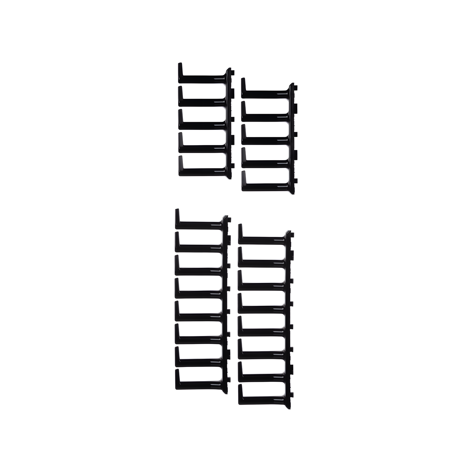 Kit de Dedos Para Administración de Cables en Gabinetes FlexFusion™ Light, de 42 UR,  Dedos de 100 mm de Longitud, Color Negro