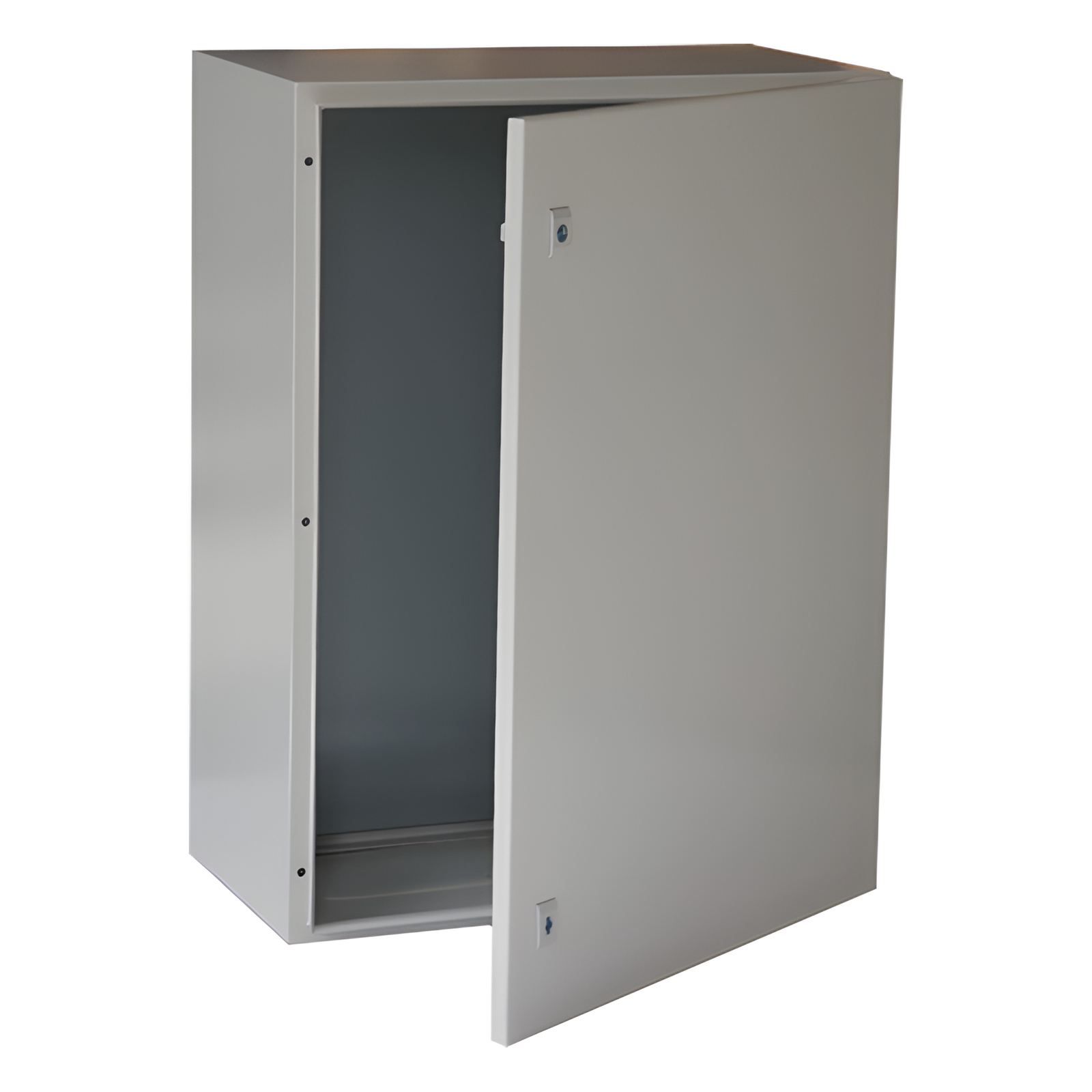 Gabinete de Acero para Intemperie / IP66 / IK10 / 600 x 800 x 300 mm / Placa Trasera Metálica / Cerradura con Llave