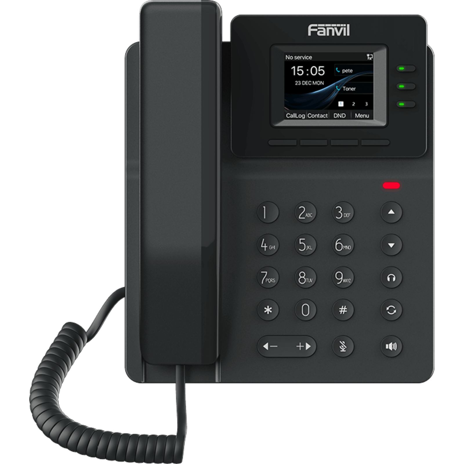 Teléfono IP / 4 Líneas SIP / Pantalla Color 2.4 Pulgadas / Audio HD / Conferencia 6 Vías / PoE 802.3af / Gigabit Ethernet / Compatible EHS