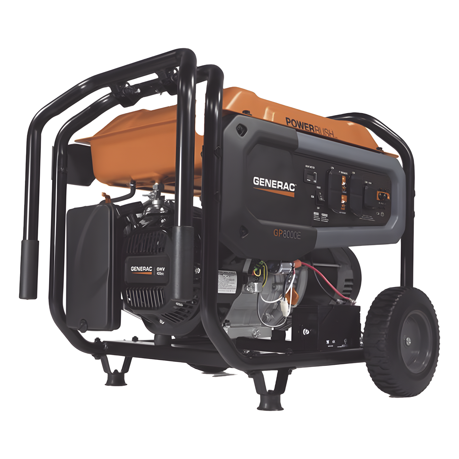 Generador Portátil a Gasolina / 8 kW Nominal / 10 kW Arranque / 120/240 Vca / Arranque Eléctrico / 11 Horas Autonomía al 50% / Tanque 29.9 L
