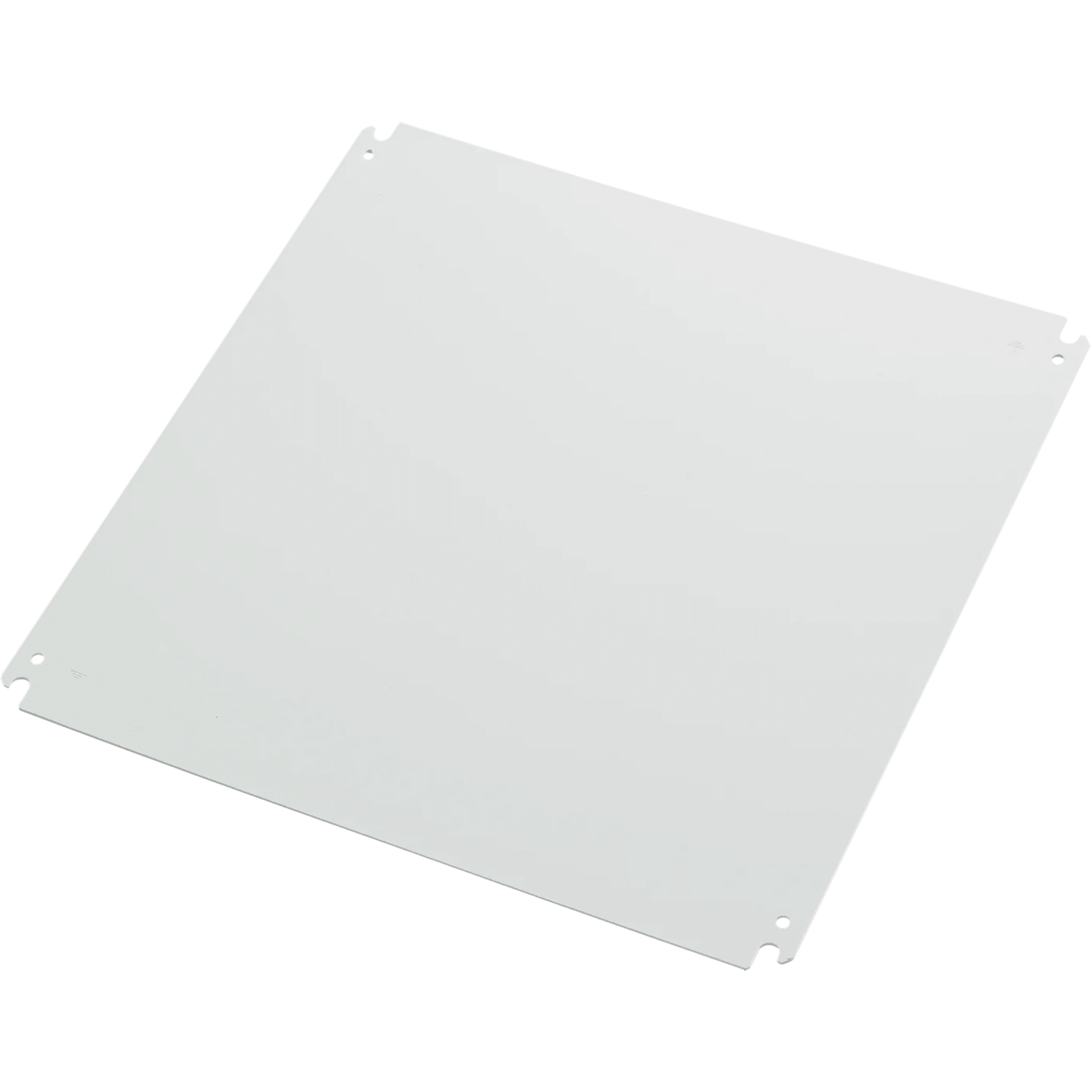 Panel de Montaje Concept / Acero Dulce / 14.2x14.2 in (361x361 mm) / Blanco / Calibre 12ga / para Gabinete 16x16 in