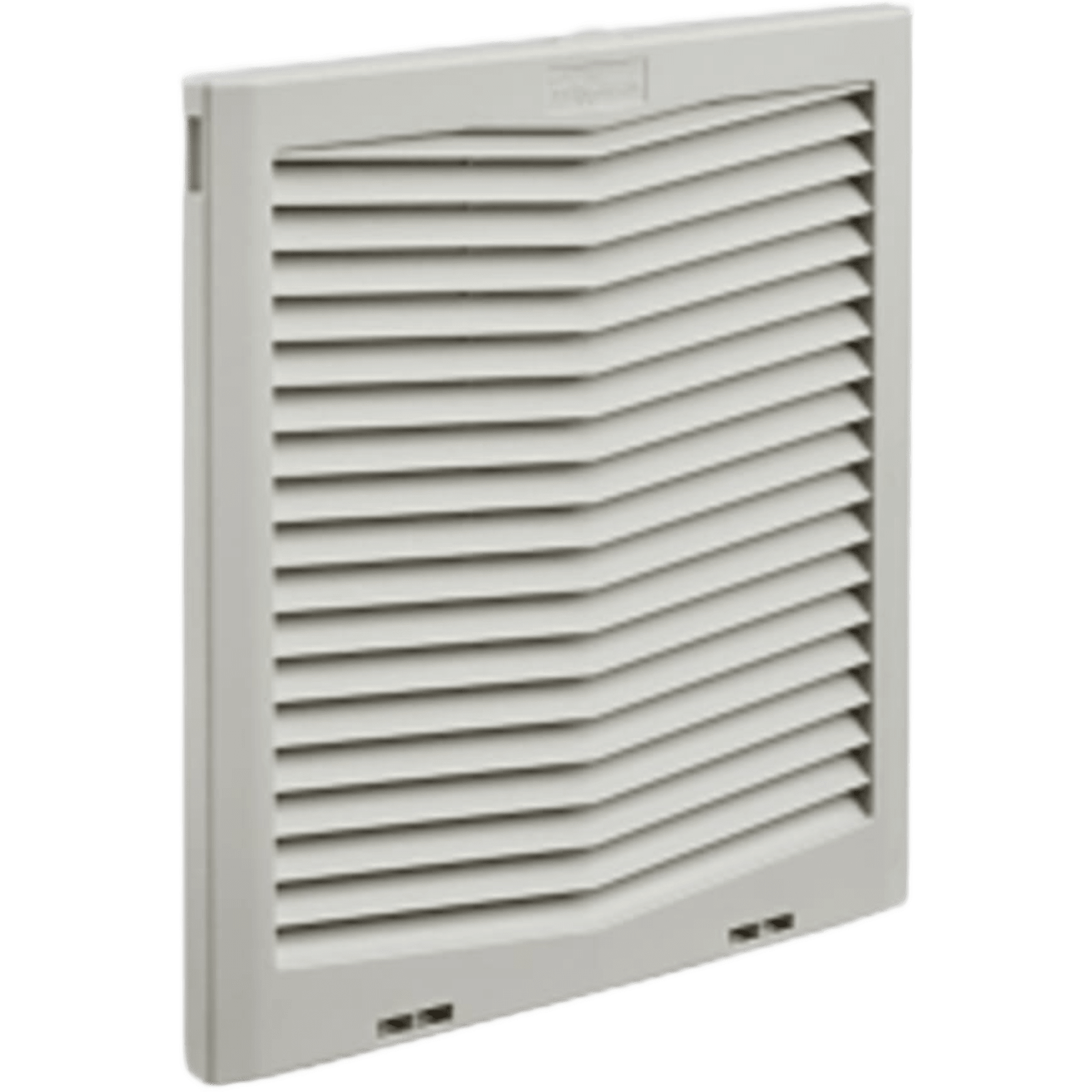 Rejilla de Escape para Ventilador con Filtro HG / Protección Tipo 12 IP55 / Compatible con Ventiladores HF13 de 13 in (325 mm) / Plástico / Gris Claro RAL 7035