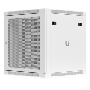 Gabinete Rack 12U / Montaje en Pared / 598 x 600 mm / Puerta Perforada / 4 Postes / 80 kg Capacidad / 23.5 x 23.6 x 25.2 pies
