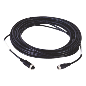 Cable Extensor de Vídeo y Audio / 6 m (19.7 ft) / Conector M12-4P Circular / Transmisión Simultánea Vídeo-Audio-Alimentación / Protección Ambiental RoHS