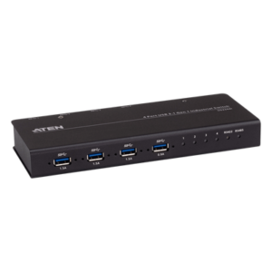 Conmutador USB industrial / 4x4 / USB 3.2 Gen 1 / Rackmount / 0-50°C / 3.9-5.9 ft cables