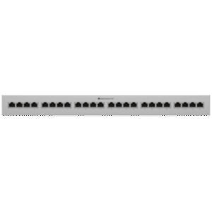 Panel de Protección Ethernet de 24 Puertos UniFi UACC-ETH-SP-Panel-24, 10 GbE con Sopoete PoE+++, 20 kA Rack 1U