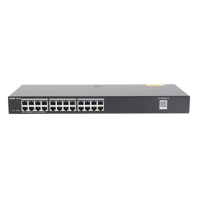 Switch Administrable / 24 Puertos Gigabit / Auto-Negociación / Gestión en la Nube / Montaje Rack / Compatible CCTV
