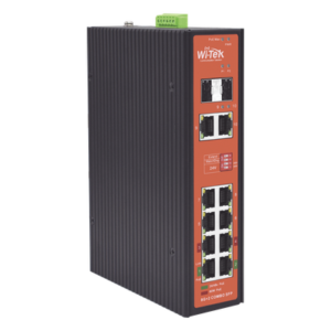 Switch PoE Industrial / 8 Puertos Gigabit + 2 SFP Combo / Extensión 250 m (820 ft) / PoE 300W / Protección 6 kV / -40°C a 80°C / Alimentación Dual 12-57 VCC