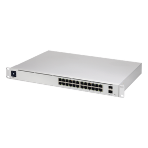 Switch Capa 3 / 24 Puertos Gigabit RJ-45 / 2 Puertos 10G SFP+ / 88 Gbps / 1U Rack / 1.43 x 11.63 x 17.42 pulgadas