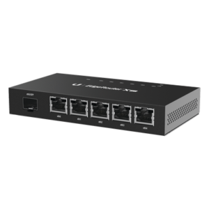 Router Gigabit / 5 Puertos RJ45 + 1 Puerto SFP / Dual-Core 880 MHz / 256 MB DDR3 / EdgeOS / -10°C a 45°C / 4.66 x 2.46 x 0.75 in