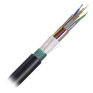 Cable de Fibra Óptica / 24 Hilos / OSP Planta Externa / Armado / Monomodo OS2 / 250µm / Bloqueo de Agua Seco / Antiaplastamiento / 0.82 pies