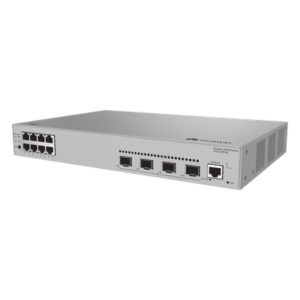 Switch Administrable Capa 2 / 8 Puertos PoE+ Gigabit / 4 SFP Uplink / PoE Perpetuo / 125 W / 18 Mpps / 24 Gbps / 1.52 ft x 1.03 ft x 0.69 ft
