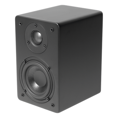 Altavoz de Estantería / Woofer 4'' / Tweeter 1'' Aluminio / 40 W / 8 Ohms / 89 dB / Negro Mate