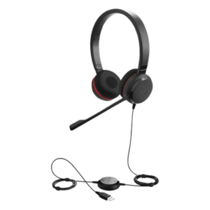 Auricular Profesional UC / Conectividad Dual USB y 3.5 mm / Micrófono con Cancelación de Ruido / Controlador en Cable con LED / Plug and Play