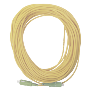 Jumper de Fibra Óptica Simplex, Monomodo, con Conectores SC/APC-SC/APC, 20 metros