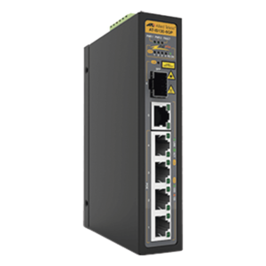 Switch Industrial PoE+ No-Administrable de 5 Puertos 10/100/1000 Mbps (4 Puertos son PoE+) + 1 puertos SFP, 90 W