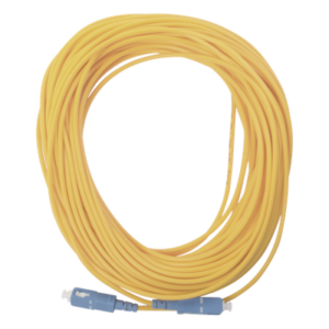Jumper de Fibra Óptica Simplex, Monomodo, con Conectores SC/UPC-SC/UPC, de 20 Metros