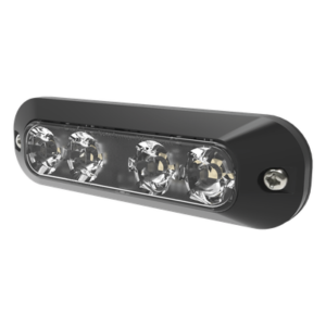 Luz Auxiliar LED / 4 LEDs Bicolor Rojo/Claro / 22 Patrones de Destello / 12-24 VCC / Instalación Interior y Exterior / IP Resistente