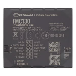 Rastreador Vehicular / 4G LTE CAT 1 / 2G / GNSS Multi-Constelación / Bluetooth 4.0 / 3 I/O Digitales / Batería 170 mAh / 10-30V DC