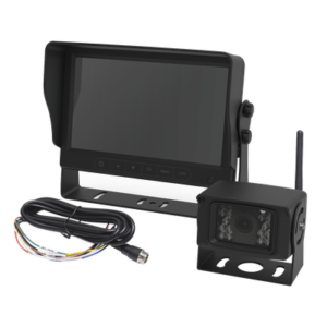 Cámara de Reversa Inalámbrica / Monitor LCD 7" / Visión Nocturna IR 18 LEDs / IP69K / Expandible a 4 Cámaras