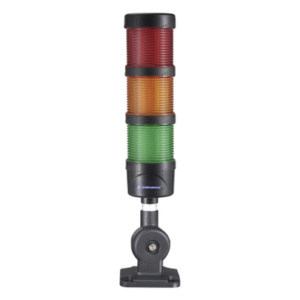 Torre LED Indicadora de Estado / 3 Niveles / Rojo Ámbar Verde / Buzzer 85 dB / 24 VCD / IP53