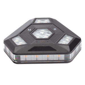 Luz de Advertencia LED / 900 Lúmenes / 12 Patrones de Destello / Sincronización Inalámbrica / IP67 / Batería 20 Horas / Montaje Magnético