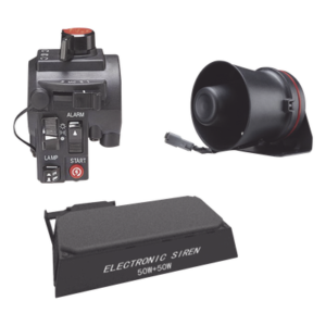 Kit de Señalización para Motocicleta / Sirena y Bocina 100W / Controlador Ergonómico / 4 Tonos / Manubrio 7/8" (22.22 mm)