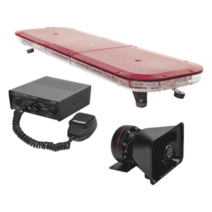 Kit de Señalización de Emergencia / Barra LED 88 LEDs / Sirena 100W / Bocina 100W 8Ω / Controlador Integrado / 118 cm (46.5 in)