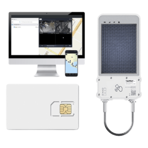 Kit Cerradura Inteligente GPS Solar / LTE Cat-M1 / RFID BLE OTA / IP67 / Batería 14400mAh / 47.2 pies detección