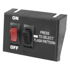 Controlador de Encendido/Apagado / Selector de Patrón Momentáneo / 12 VCC / 15 A / 3.5 x 2.15 pulgadas (8.89 x 5.48 cm)