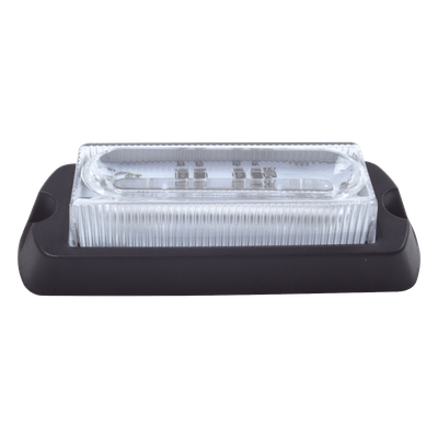 Luz Auxiliar Ultra Brillante / 4 LEDs / Rojo / 10-30VCC / 23 Patrones / 3.9 x 1.3 x 1.0 in
