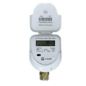 Medidor Ultrasónico de Agua LoRaWAN / 1 Pulgada / Medición Bidireccional / IP68 / Válvula Integrada / LCD 9 Dígitos / Batería 6+1 Años