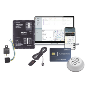 Kit Localizador 4G LTE / Rastreador GPS / CAN Bus FMS-J1708-J1939 / Anti-Jammer / Paro Motor / 1 Año Datos / Sensor Temperatura-Humedad / Botón SOS / Relay