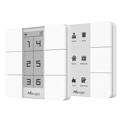 Panel de Escenas LoRaWAN / 6 Botones Programables / Display Digital / Alcance 15 km (9.3 mi) / Batería 3 Años