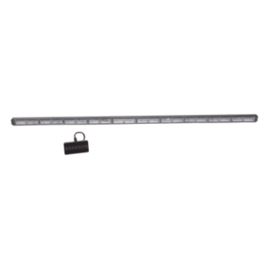 Barra de Luz de Advertencia / 10 Módulos de 6 LED / 49 Pulgadas / Ámbar / 18 Patrones de Destello / 10-30 VCC / 7.2 A / IP Resistente al Agua / Cable 10.5 m (34.4 ft)