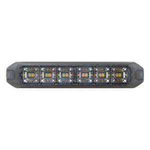 Luz Auxiliar Moldeable / 12 LED Dual Color Rojo-Azul / IP67 / Lente Transparente / SAE / Flexión 120°