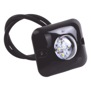 Kit de Luces LED Ocultas / 2 Lámparas 12 LED / Rojo-Claro / 10-24 VCC / 12 Patrones / 3.2 x 1.8 cm