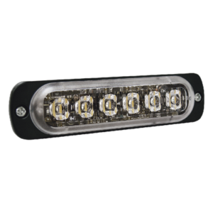 Luz Auxiliar LED / 6 LED Alta Potencia / Perfil Bajo 9 mm / SAE Clase 1 / ECE R65 / IPX7 / Sincronización 15 Unidades