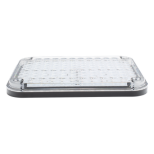 Luz de Advertencia LED / 9x7" / Bicolor Rojo/Claro / 104 LED / 12 VCC / 10 Patrones de Destello