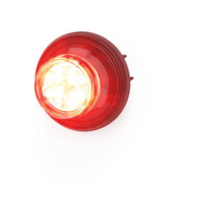 Estrobo Oculto LED / 12 LEDs / Rojo-Azul / 12-24V DC / Bisel Negro / Lente Transparente