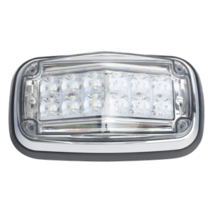 Luz de Advertencia LED / 8 x 4 in / 12 LEDs / 11 Patrones de Destello / IP67 / 12-30 VDC / SAE J595 J845